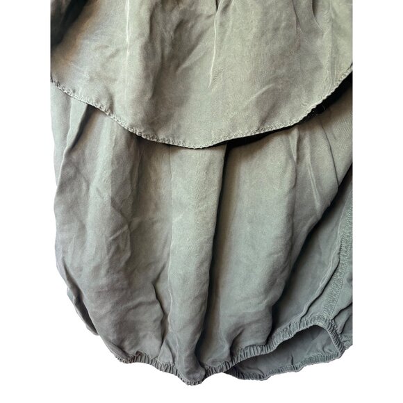 Unsubscribed Off-Shoulder Ruffle Blouse Olive Green Size XS - Picture 6 of 6
